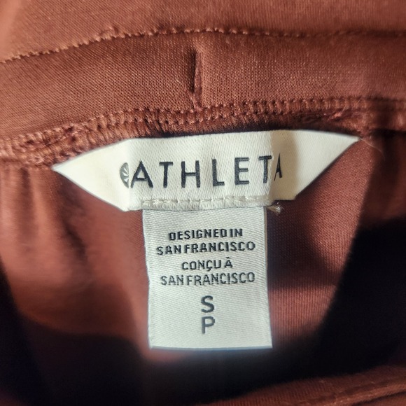 Athleta Allure High Rise Jogger Women's 6 Cherrywood Relaxed Fit - Picture 3 of 7